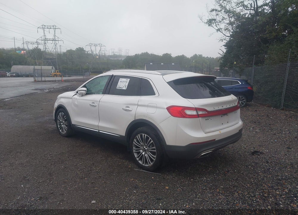 2016 LINCOLN MKX RESERVE VIN: 2LMTJ8LR3GBL27388