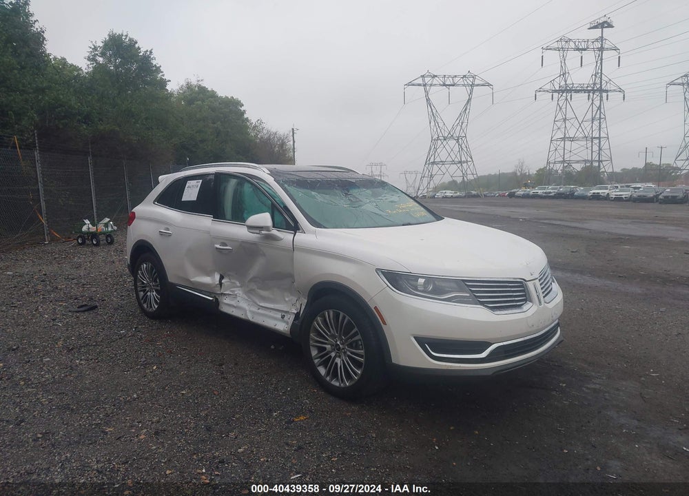 2016 LINCOLN MKX RESERVE VIN: 2LMTJ8LR3GBL27388