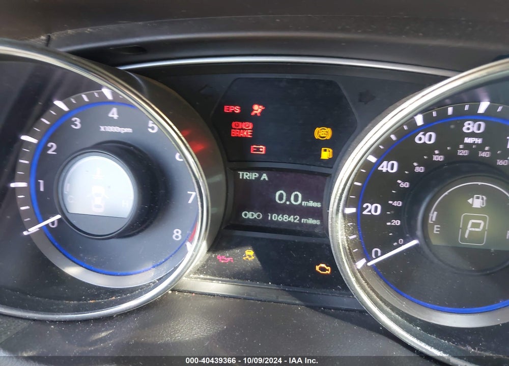 2011 HYUNDAI SONATA GLS VIN: 5NPEB4ACXBH097973