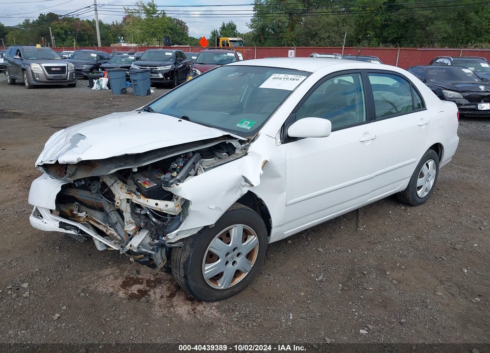 2008 TOYOTA COROLLA LE VIN: 2T1BR32EX8C867612