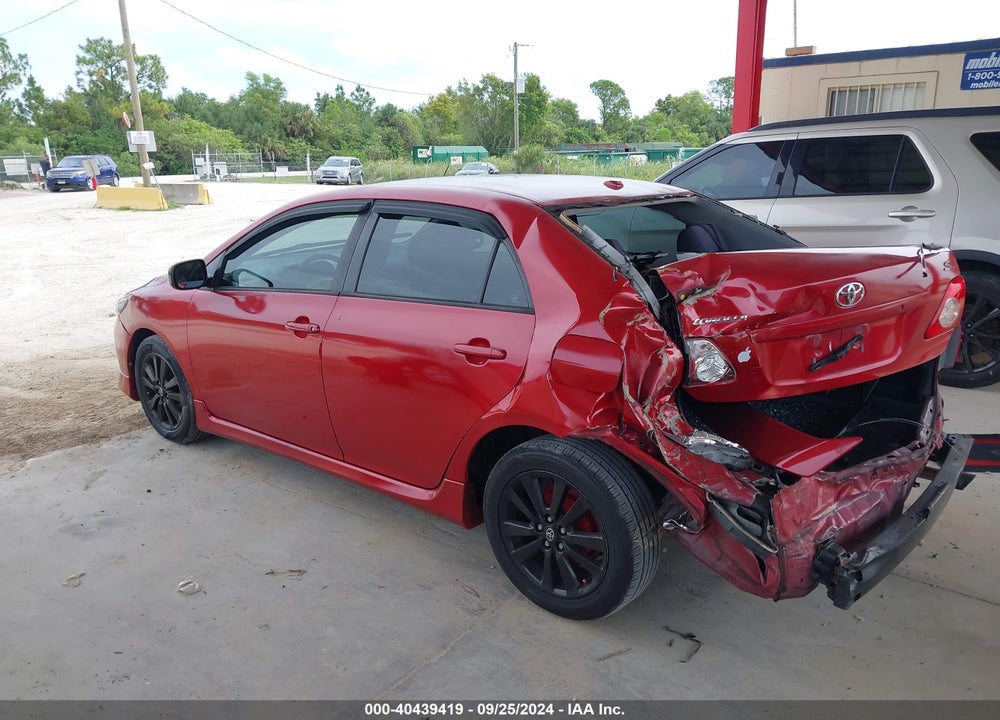 2009 TOYOTA COROLLA S VIN: 2T1BU40E39C147495