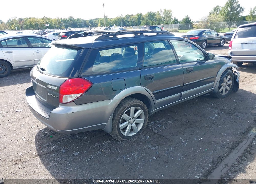2009 SUBARU OUTBACK 2.5I VIN: 4S4BP61C897335863