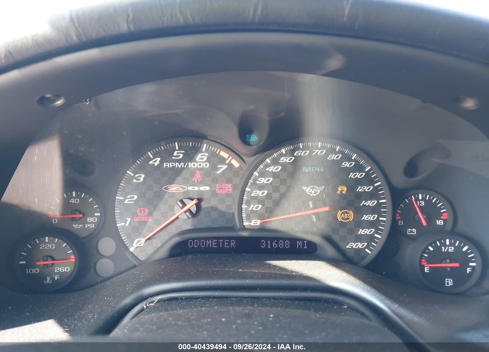2003 CHEVROLET CORVETTE Z06 HARDTOP VIN: 1G1YY12SX35111025