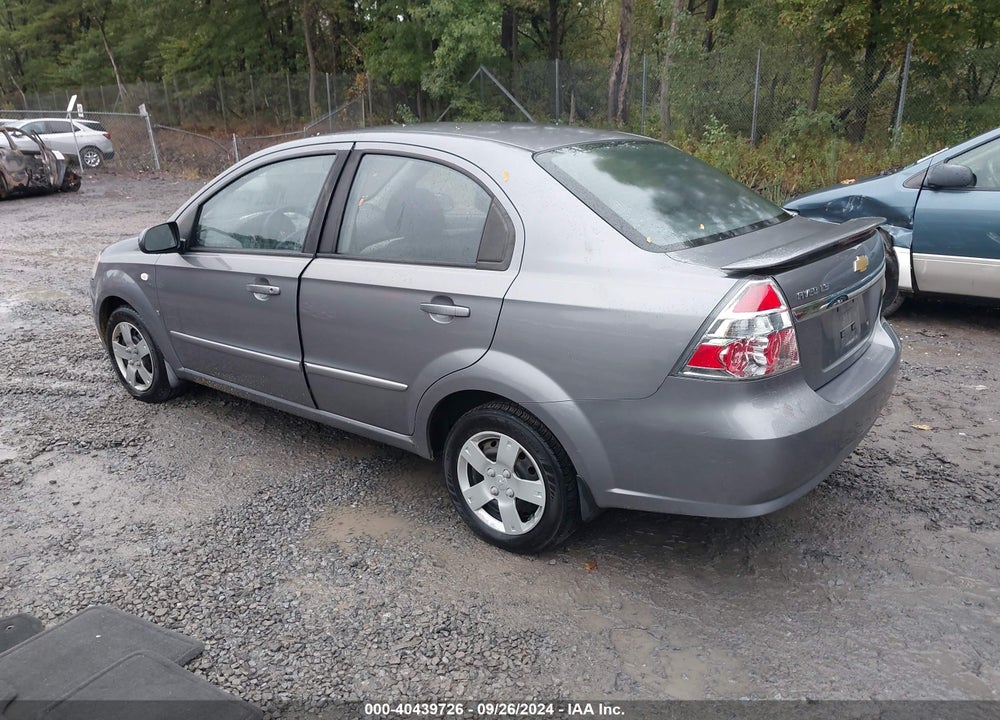 2007 CHEVROLET AVEO LS VIN: KL1TD56677B071325