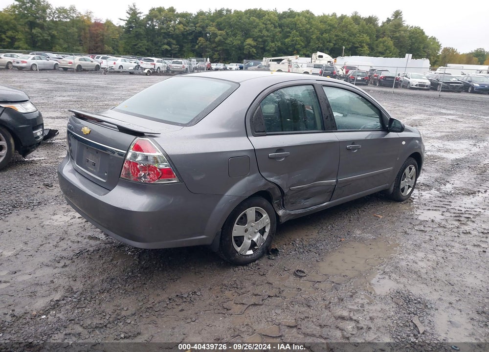 2007 CHEVROLET AVEO LS VIN: KL1TD56677B071325