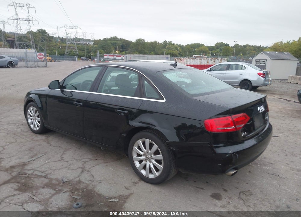 2009 AUDI A4 3.2 PREMIUM PLUS VIN: WAULK78K19N006067