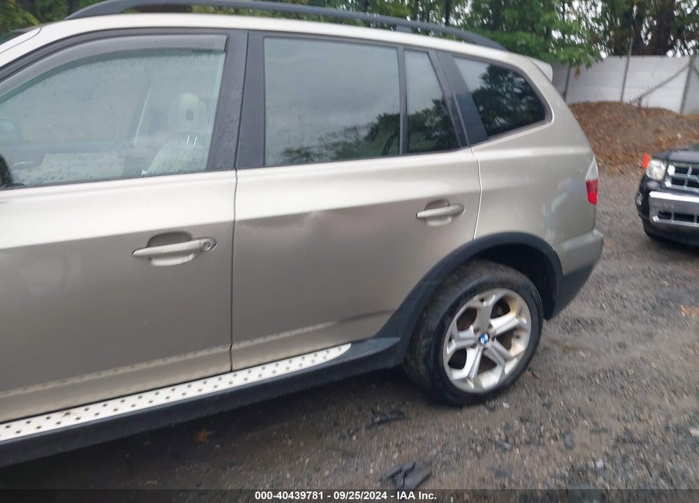 2009 BMW X3 XDRIVE30I VIN: WBXPC934X9WJ30826