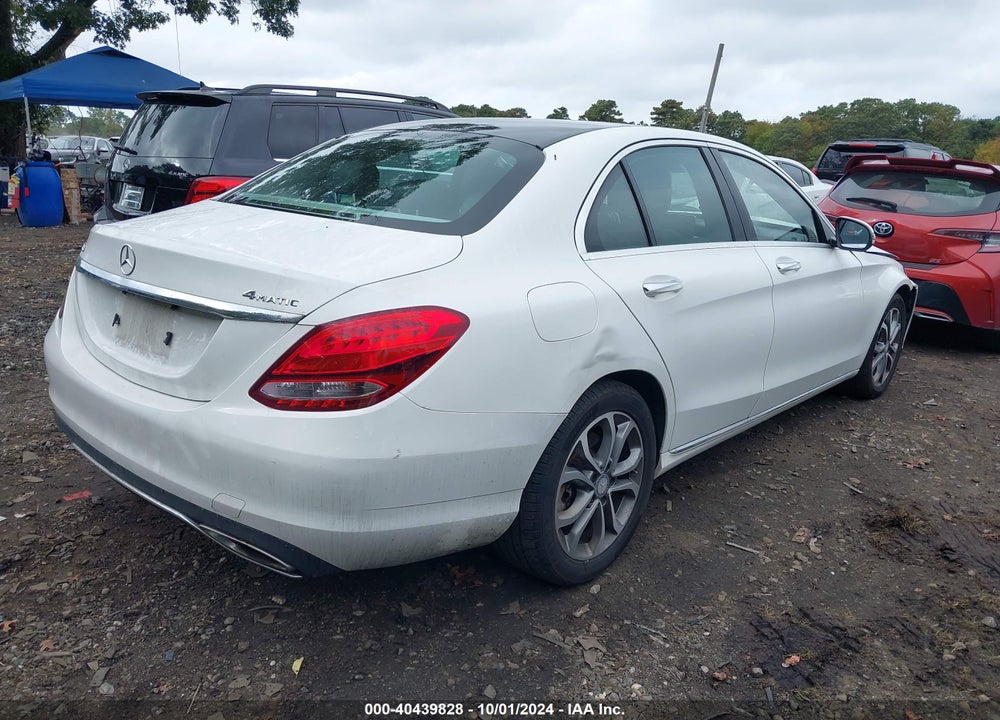 2016 MERCEDES-BENZ C 300 4MATIC/LUXURY 4MATIC/SPORT 4MATIC VIN: 55SWF4KB9GU125605