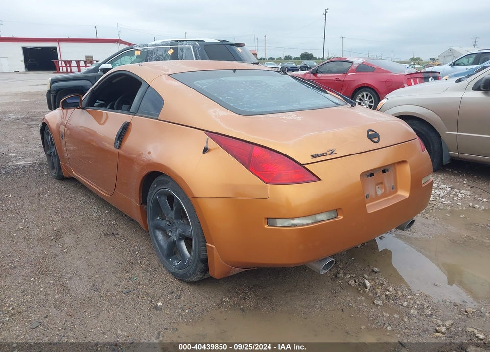 2003 NISSAN 350Z PERFORMANCE VIN: JN1AZ34D33T108840