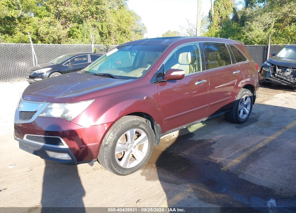 2013 ACURA MDX VIN: 2HNYD2H25DH506203