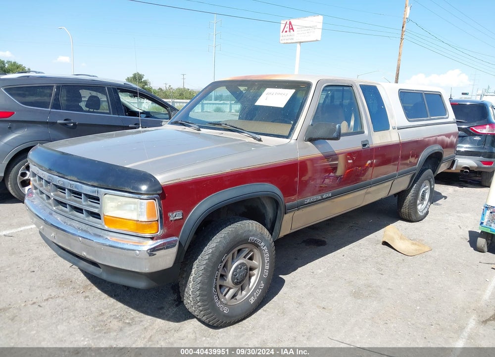 1992 DODGE DAKOTA VIN: 1B7GG23Y6NS593785