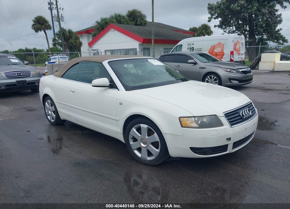 2004 AUDI A4 1.8T VIN: WAUAC48H54K010902