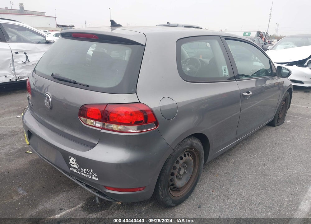 2012 VOLKSWAGEN GOLF 2.5L 2-DOOR VIN: WVWBA7AJ4CW139619