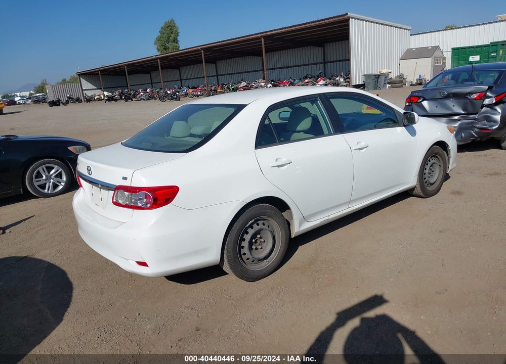 2013 TOYOTA COROLLA LE VIN: 2T1BU4EE1DC114092