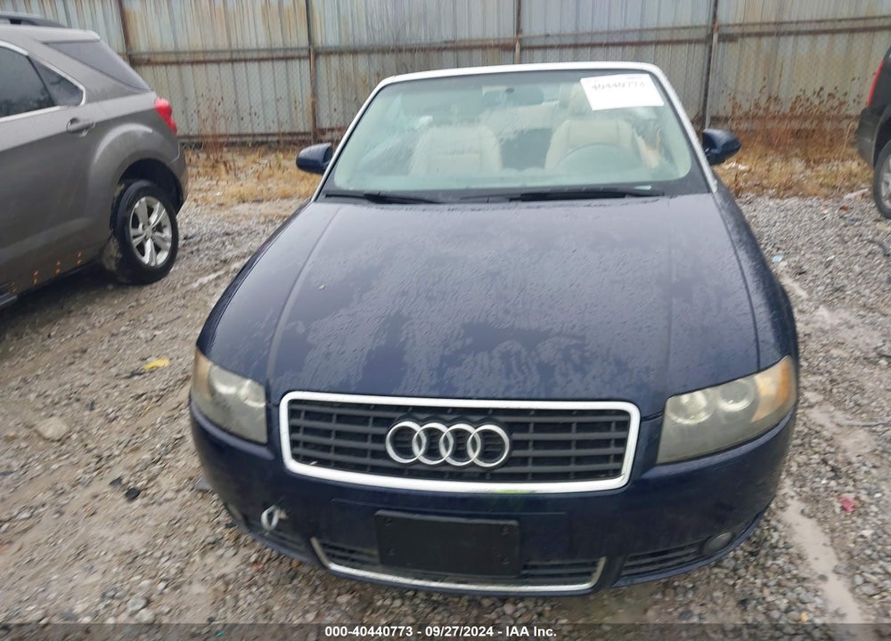 2005 AUDI A4 1.8T VIN: WAUAC48H75K010840