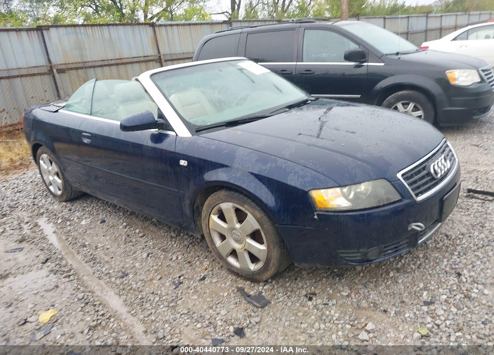 2005 AUDI A4 1.8T VIN: WAUAC48H75K010840