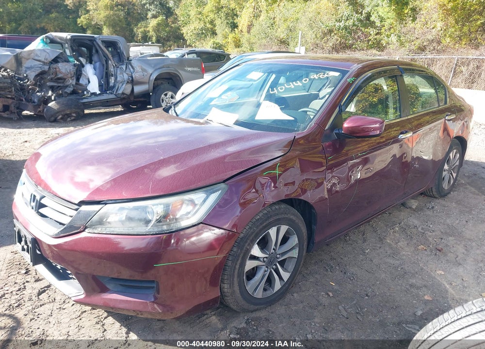 2013 HONDA ACCORD LX VIN: 1HGCR2F3XDA147928