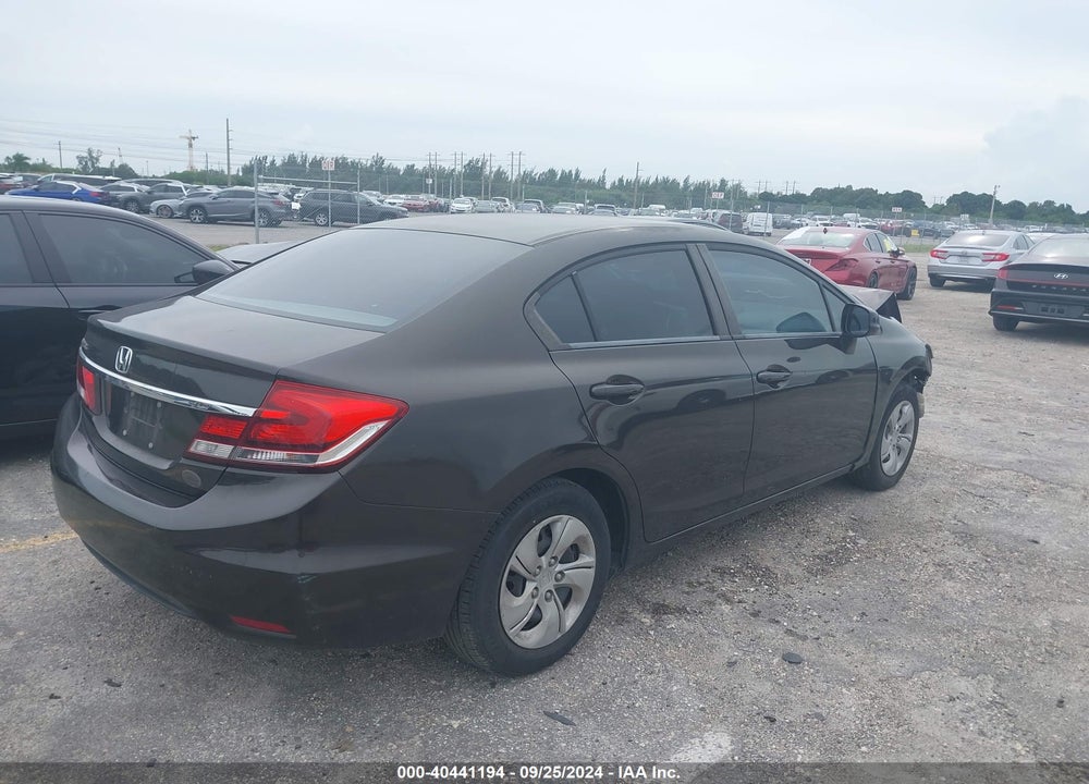 2013 HONDA CIVIC LX VIN: 19XFB2F50DE043950