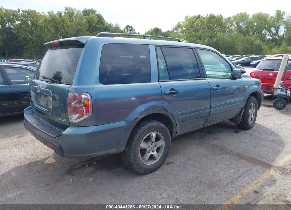 2007 HONDA PILOT EX VIN: 2HKYF18477H503858