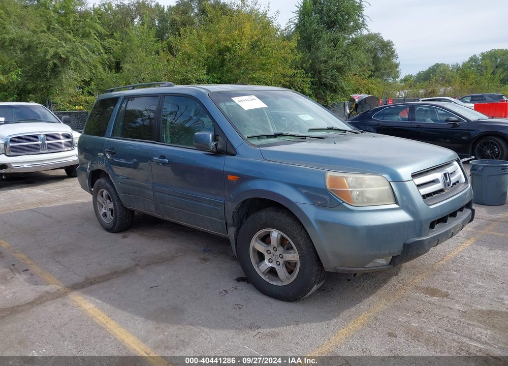 2007 HONDA PILOT EX VIN: 2HKYF18477H503858