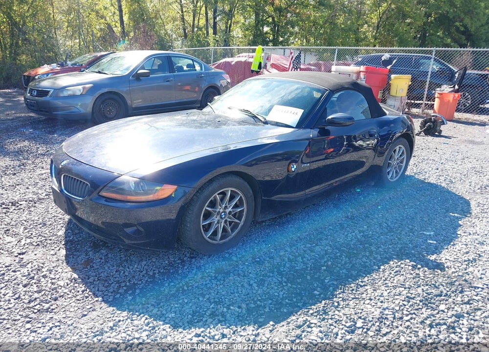 2003 BMW Z4 2.5I VIN: 4USBT33463LS43647