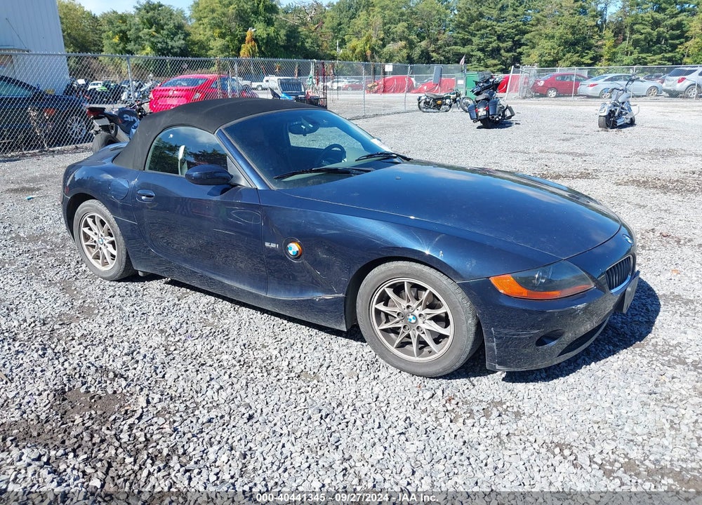 2003 BMW Z4 2.5I VIN: 4USBT33463LS43647
