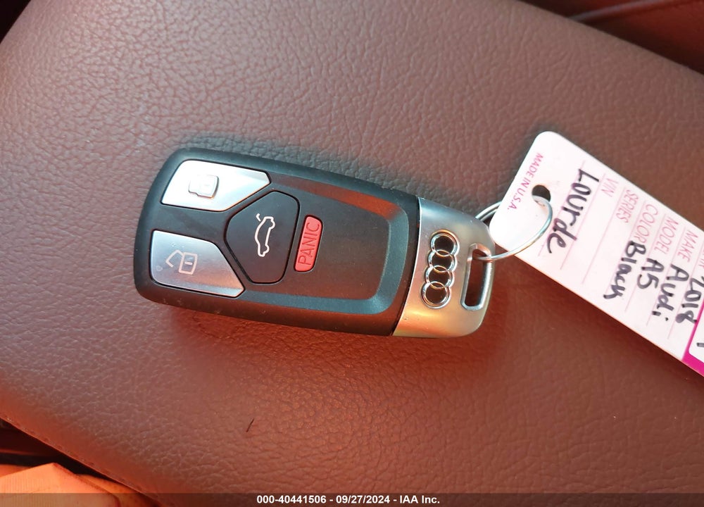 2018 AUDI A5 2.0T PREMIUM VIN: WAUDNCF52JA058031