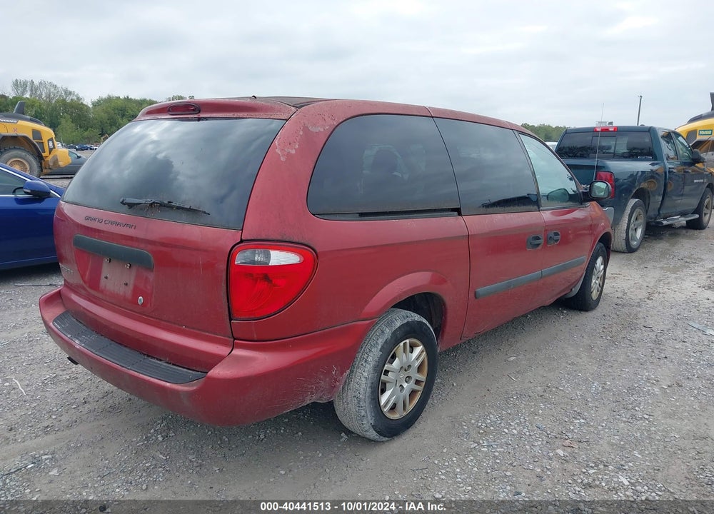 2006 DODGE GRAND CARAVAN SE VIN: 1D4GP24R76B552125