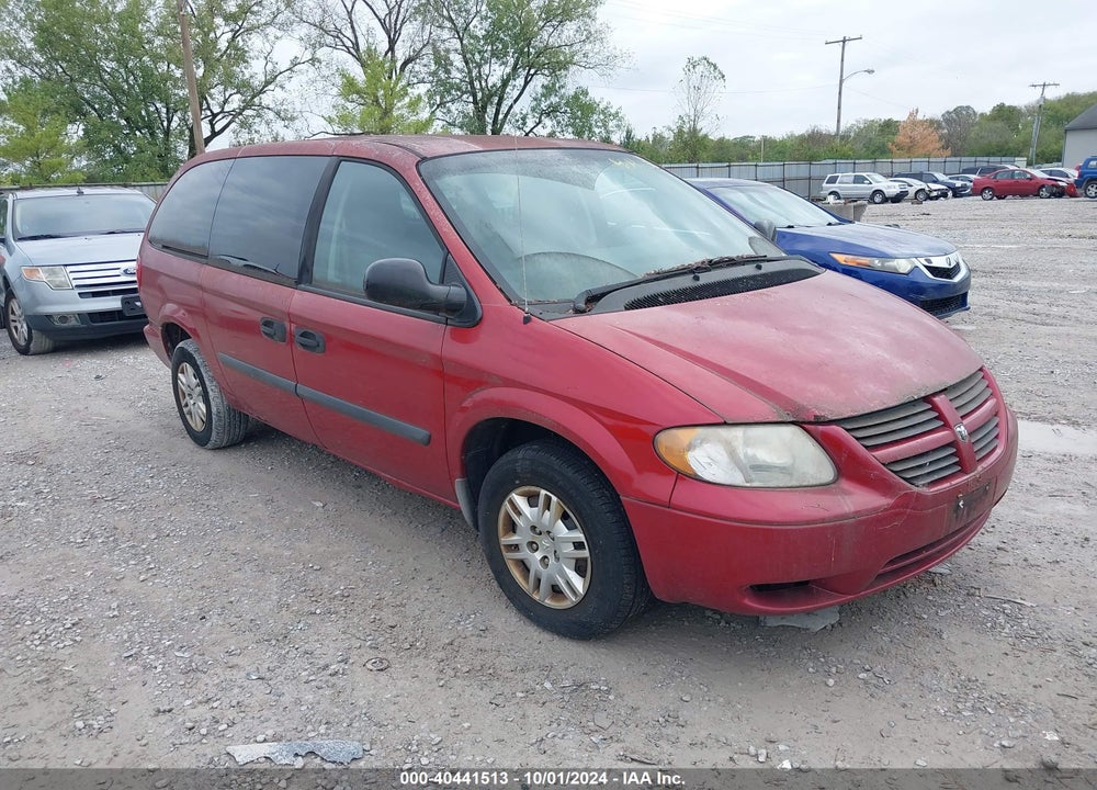 2006 DODGE GRAND CARAVAN SE VIN: 1D4GP24R76B552125