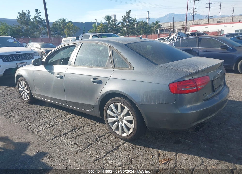 2014 AUDI A4 2.0T PREMIUM VIN: WAUBFAFL4EA044614