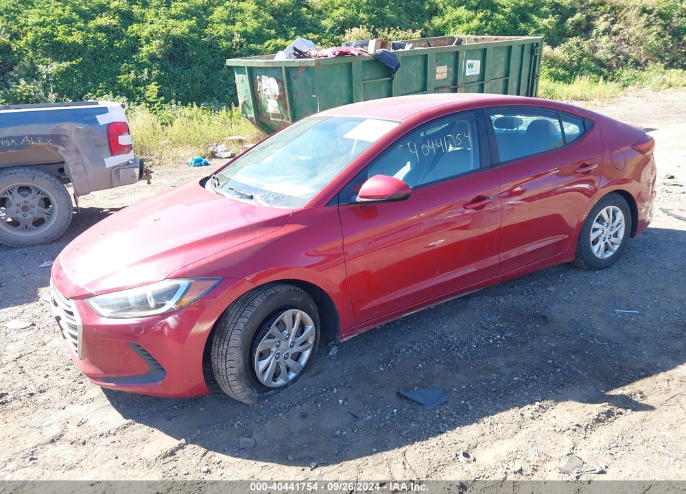 2017 HYUNDAI ELANTRA SE VIN: KMHD74LF1HU120264