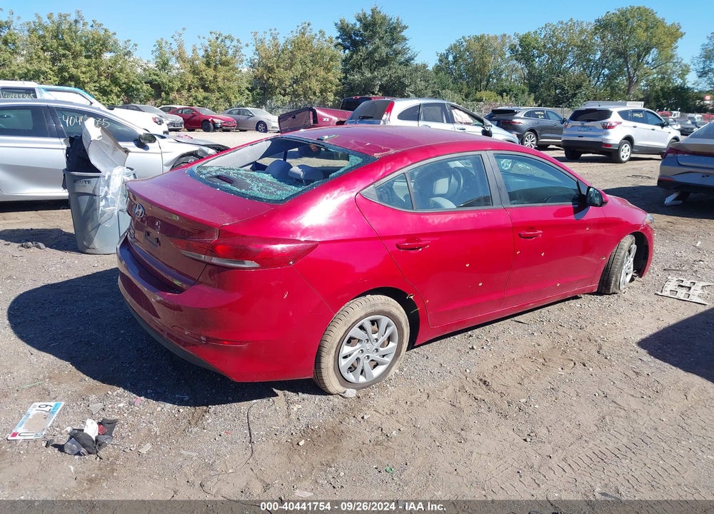 2017 HYUNDAI ELANTRA SE VIN: KMHD74LF1HU120264