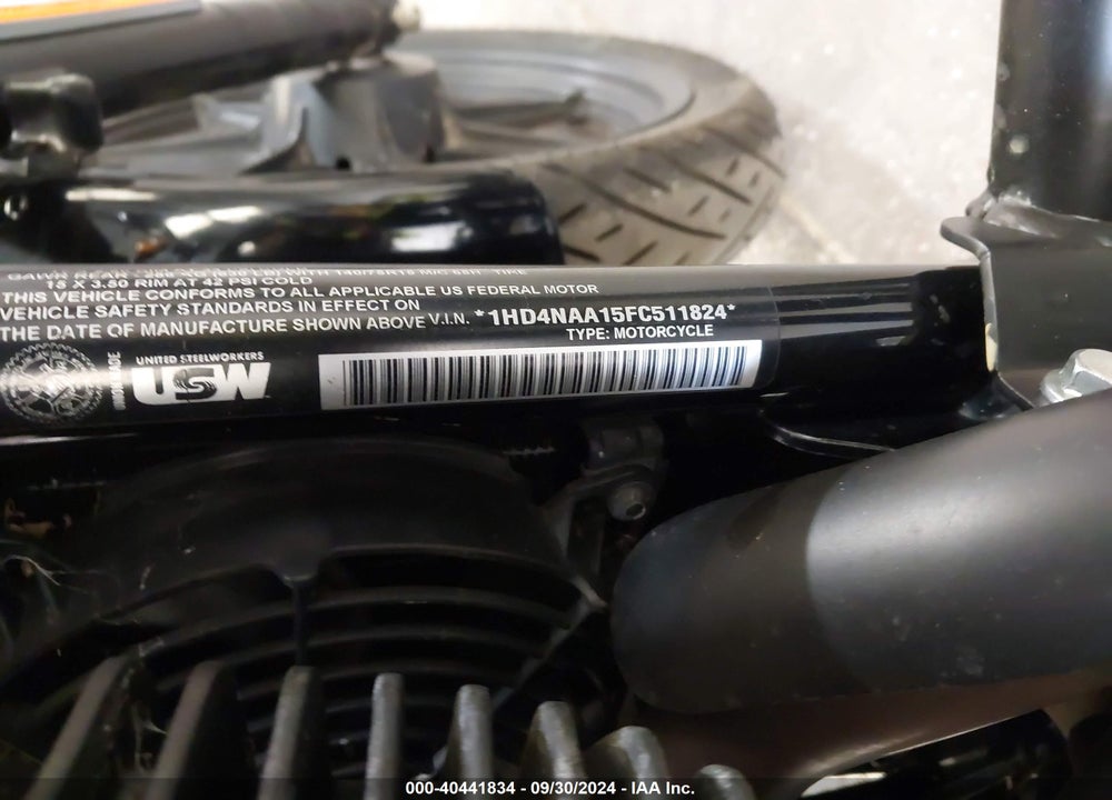 2015 HARLEY-DAVIDSON XG500 VIN: 1HD4NAA15FC511824