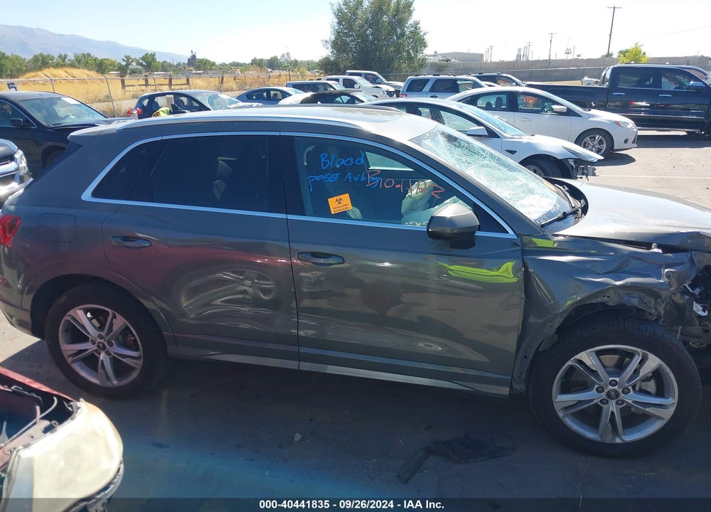 2022 AUDI Q3 PREMIUM PLUS 45 TFSI S LINE QUATTRO TIPTRONIC VIN: WA1EECF31N1050329