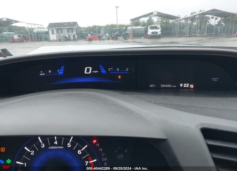 2012 HONDA CIVIC EX VIN: 19XFB2F80CE301599