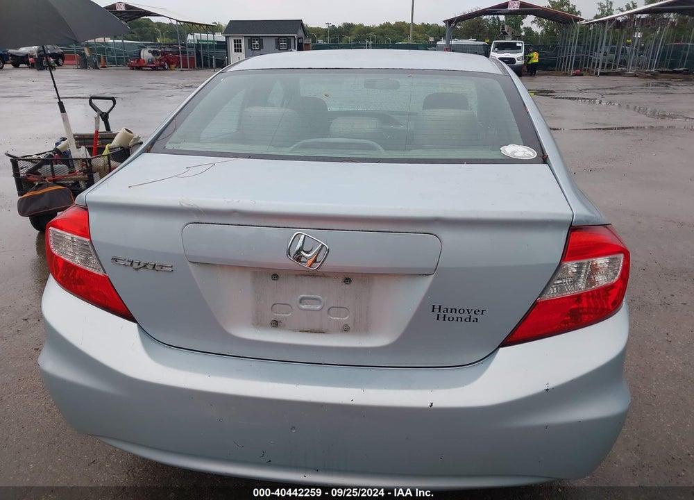 2012 HONDA CIVIC EX VIN: 19XFB2F80CE301599