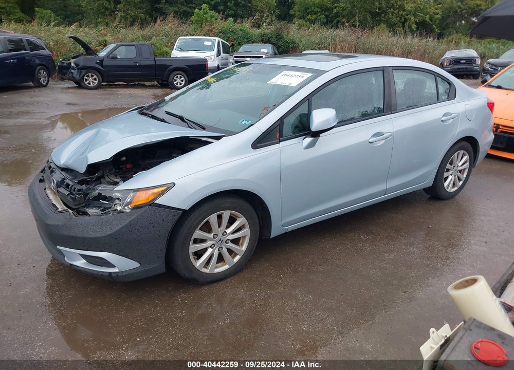 2012 HONDA CIVIC EX VIN: 19XFB2F80CE301599