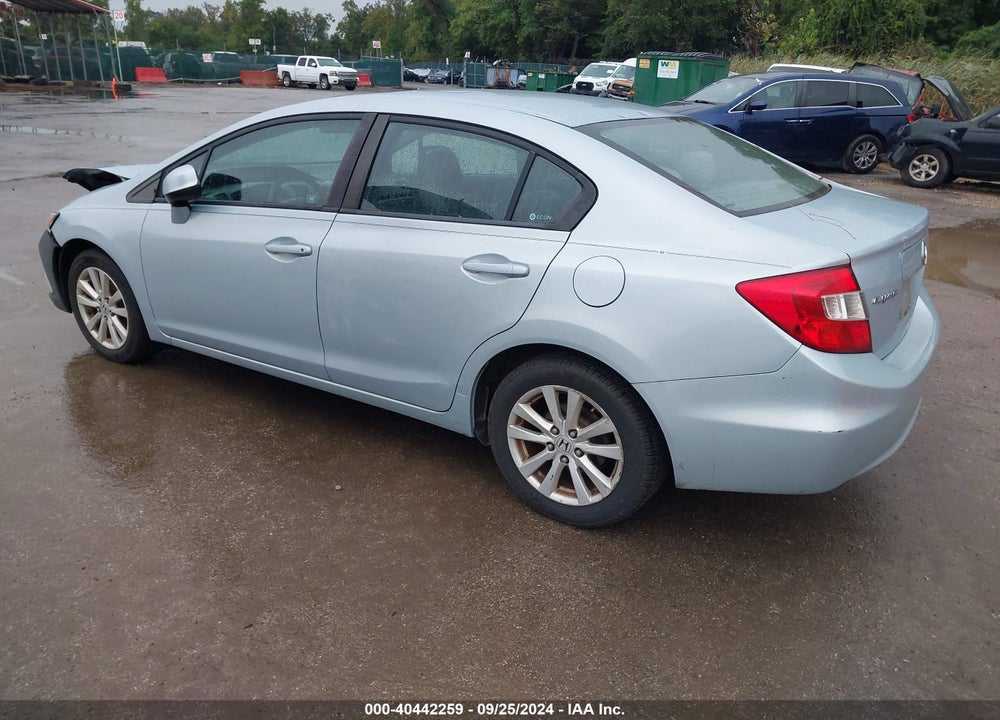 2012 HONDA CIVIC EX VIN: 19XFB2F80CE301599