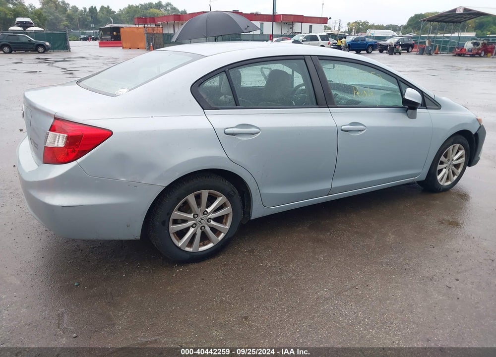 2012 HONDA CIVIC EX VIN: 19XFB2F80CE301599