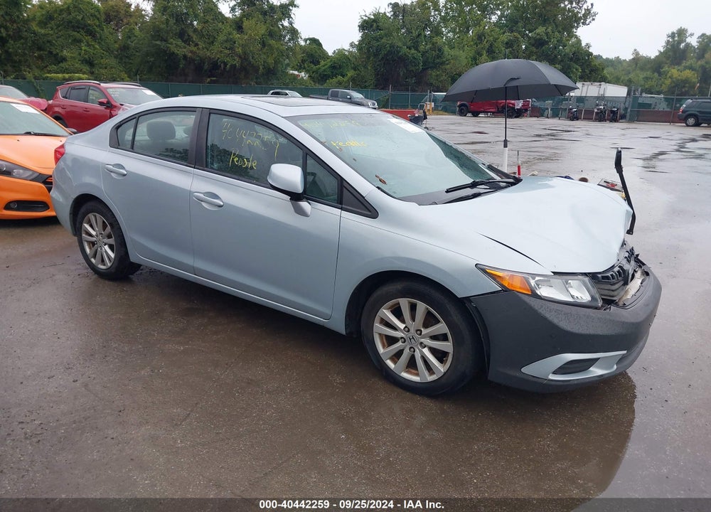 2012 HONDA CIVIC EX VIN: 19XFB2F80CE301599