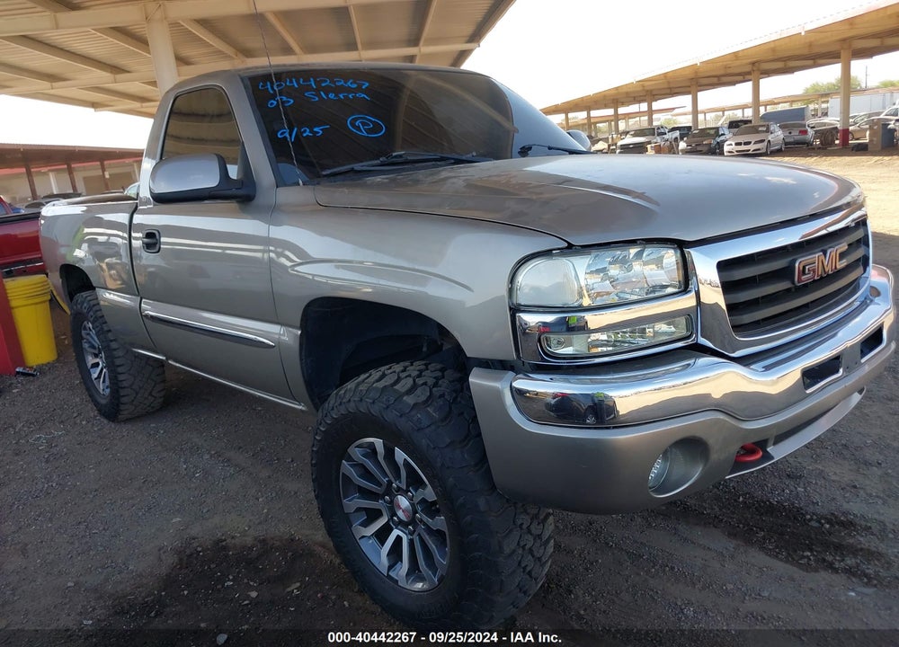 2003 GMC SIERRA 1500 SLE VIN: 1GTEC14V03Z345506