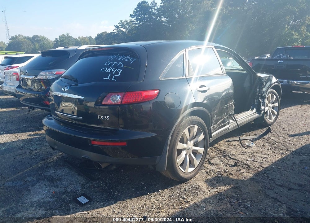 2003 INFINITI FX35 VIN: JNRAS08U33X000849