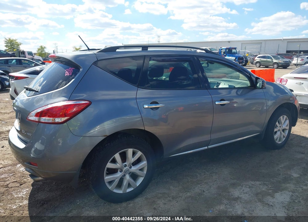 2013 NISSAN MURANO SL VIN: JN8AZ1MW9DW312498