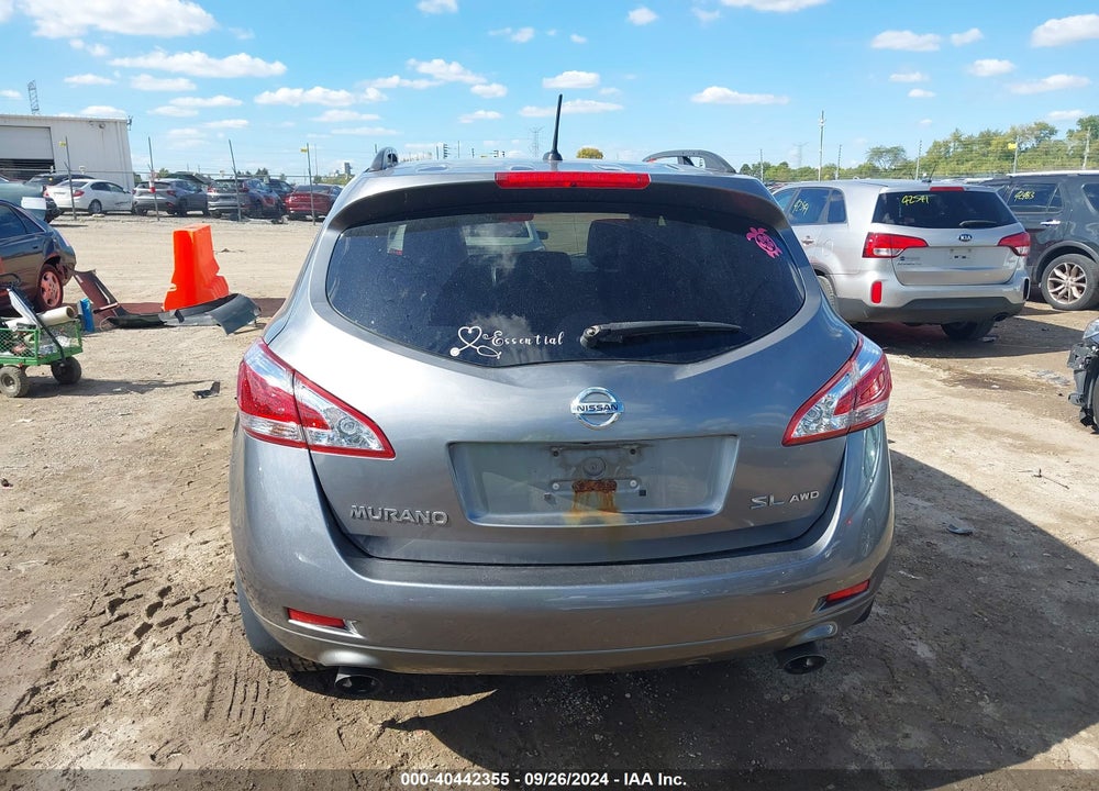 2013 NISSAN MURANO SL VIN: JN8AZ1MW9DW312498