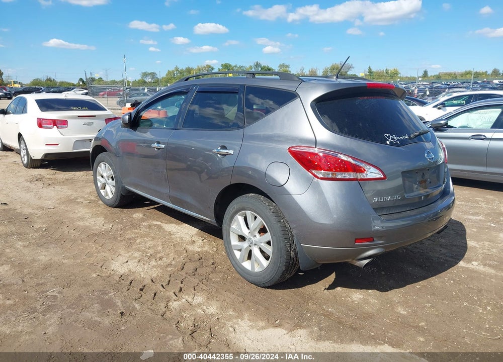 2013 NISSAN MURANO SL VIN: JN8AZ1MW9DW312498