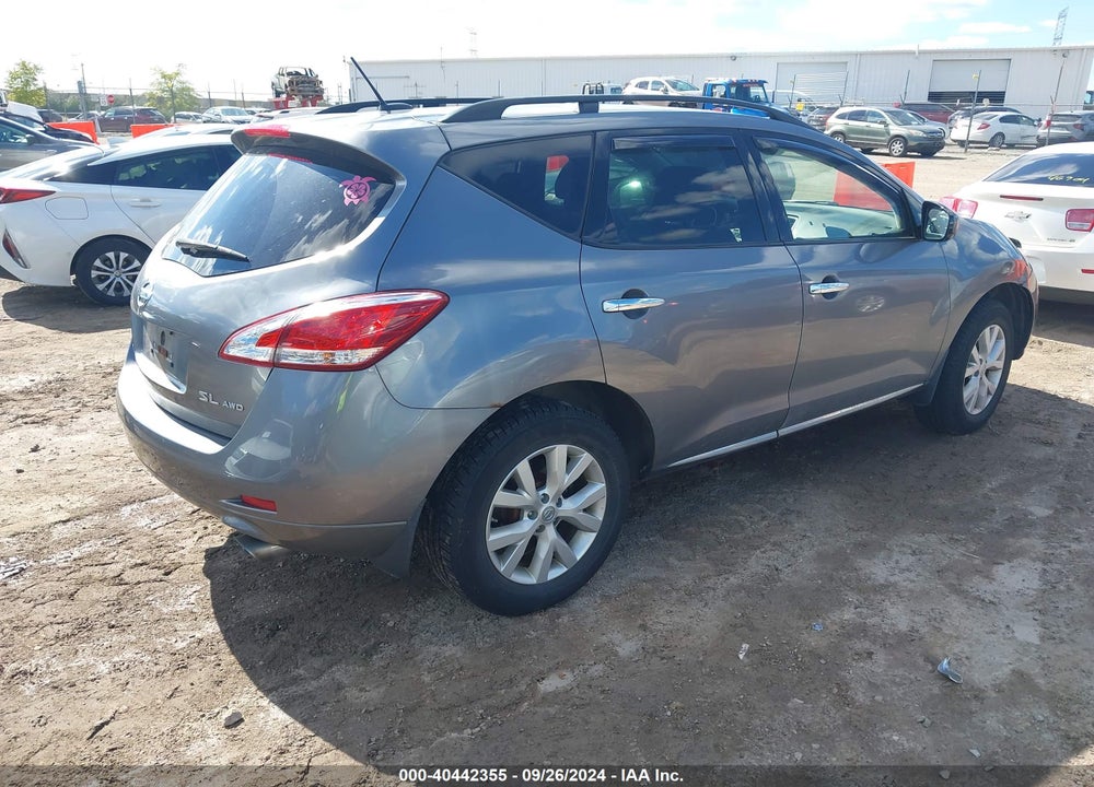 2013 NISSAN MURANO SL VIN: JN8AZ1MW9DW312498