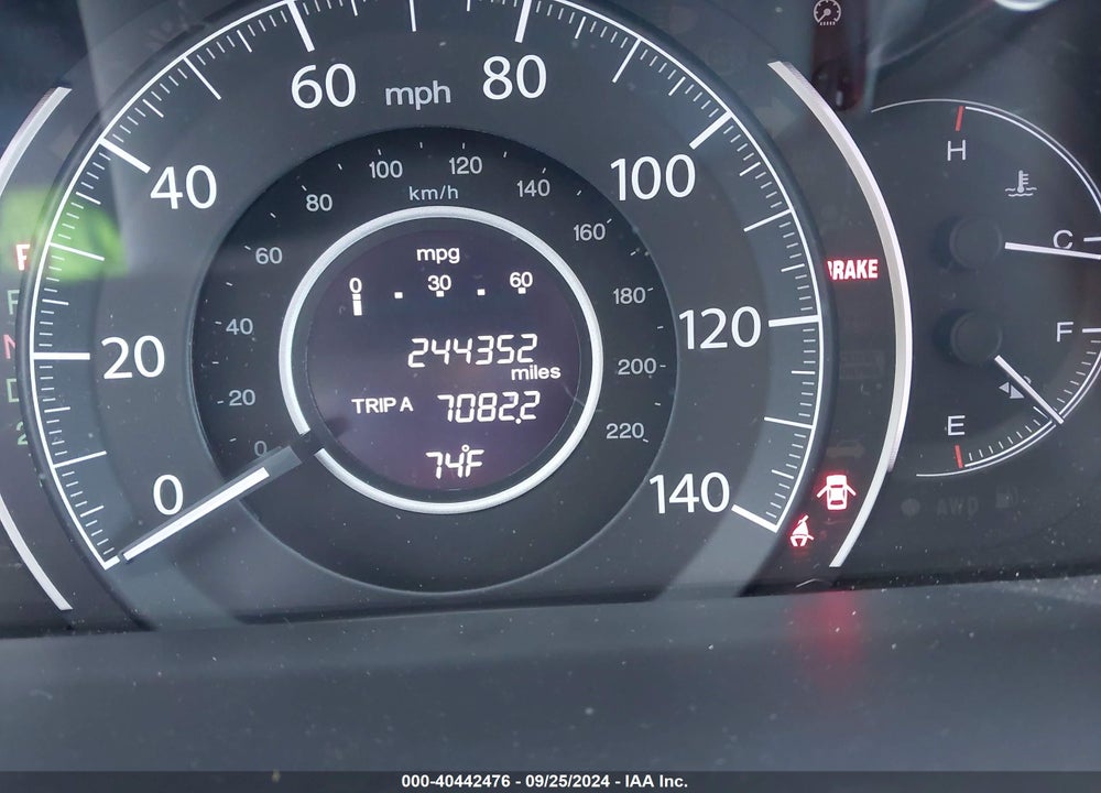 2012 HONDA CR-V EX-L VIN: 2HKRM4H76CH624039