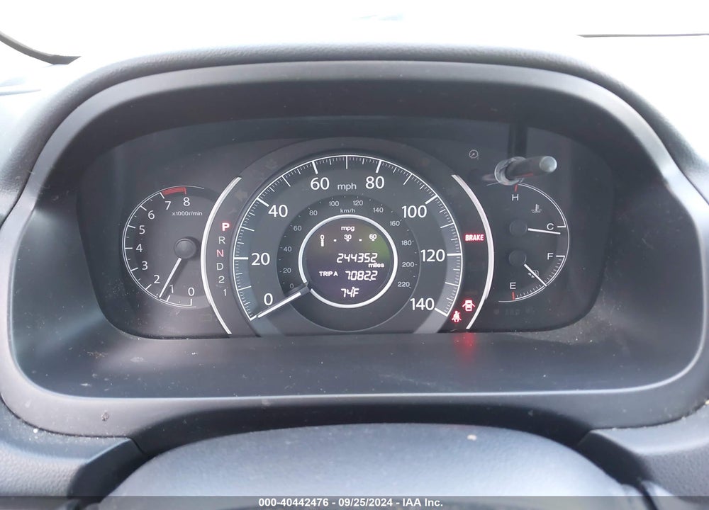 2012 HONDA CR-V EX-L VIN: 2HKRM4H76CH624039
