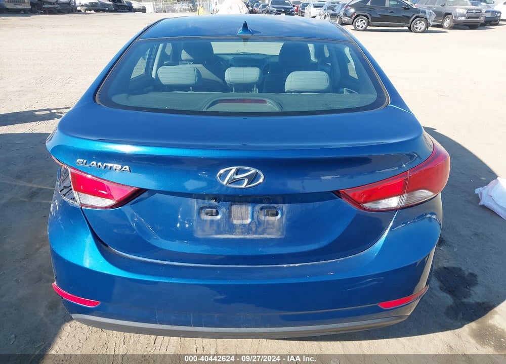 2016 HYUNDAI ELANTRA SE VIN: KMHDH4AEXGU489968