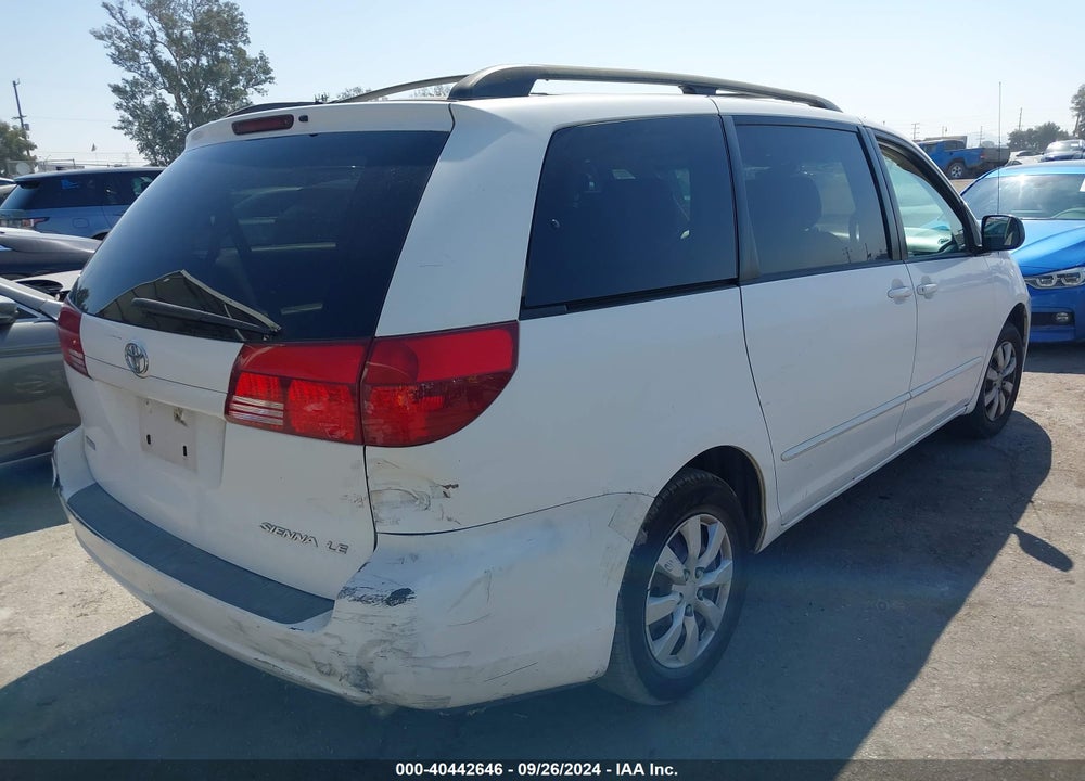 2004 TOYOTA SIENNA LE VIN: 5TDZA23C74S156934
